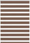 vidaXL - Zebra - rolgordijn - 110x100 - cm - stofbreedte - 105,9cm - polyester - bruin