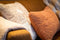 Dutch Decor AMBER - Kussenhoes 45x45 cm - Irish Cream - beige - met rits - zonder binnenkussen
