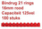 Bindrug gbc 16mm 21rings a4 rood