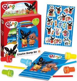 Bing creatieve knutselset met stempels, potloden en stickers creatief peuter speelgoed stempelen - Bambolino Toys
