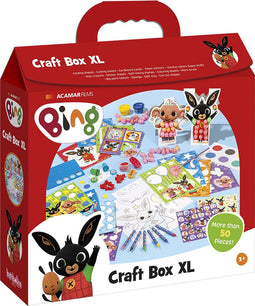 Bing XL Knutselkoffer, knutselpakket junior creatief speelgoed voor jongens en meisjes knutselen Bambolino Toys cadeautip kleuter - knutselbox