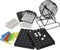 Bingo spel zwart/wit complete set 21 cm nummers 1-75 - Bingospel - Bingo spellen - Bingomolen met bingokaarten - Bingo spelen