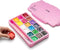 HIMI Gouache - Plakkaatverfset 18 kleuren x 30gr - in kunststof opbergbox roze