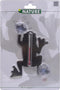 Binnen/buiten thermometer grijze kikker 16 cm met zuignappen - Tuindecoratie dieren - Buitenthermometers / kozijnthermometers