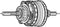 Binnenwerk Shimano Nexus 8 rollerbrake versnellingsnaaf SG-C6011-8R (184 mm as)