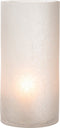 J-Line windlicht Cilinder Craquele - glas - wit - extra large