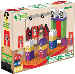 BiOBUDDi Plantaardige Blokkenset Catwalk Modeshow - 37 delig