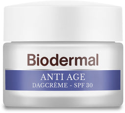 Biodermal Anti Age Dagcrème - SPF30 - Dagcrème met hyaluronzuur en vitamine C tegen huidveroudering - 50ml