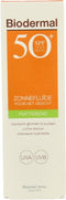 Biodermal Zonnebrand - Matterende Zonnefluïde voor het gezicht SPF 50 - 40ml - Voorkomt glimmen en puistjes