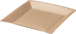 Biodore Bord - vierkant - 1-vaks - karton - 23x23cm - naturel - 100 stuks