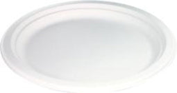 Biodore® Bord wit karton, 1-vaks diameter Suikerrietpulp 230mm 500stuks (521005)