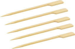 Biodore® Prikker, cocktailprikker, Teppo Skewer, Bamboe, 150 mm, naturel -250 stuks