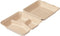 Biodore | Suikerriet | Menubak | 3-vaks | 230x230x80 mm | 50 stuks