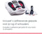 BioEnergiser Circulation Maxx Leg Revitaliser Voetmassage Bloedcirculatie Apparaat - EMS Elektrische Spierstimulator - Incl. 8 zelfklevende Pads en 2 handschoenen voor massage van rug, benen, schouders / simulatie spieren en zenuwen in de handen