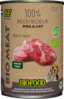 Biofood Organic - Biologisch Hondenvoer Natvoer - Rund - 12 x 400 gr NL-BIO-01