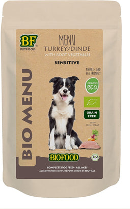 Biofood Organic - Biologisch Hondenvoer Natvoer - Sensitive Kalkoen - 15 x 150 g NL-BIO-01