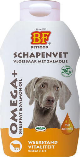 Biofood Vloeibaar Schapenvet Met Zalmolie 500 ML