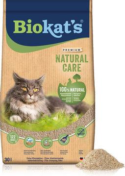 Biokat's Natural Care - 30 L - Kattenbakvulling - Klontvormend - Zonder geur