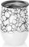 BioLoco RVS Kantoorbeker Thermos - Zilveren Patronen - 420ml