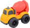 Bioplastic Bouwvoertuigen. 3 assortie. 100% recyclable.+18 mnd