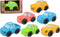 Bioplastic Voertuigen. 6 assortie. 100% recyclable.+18 mnd