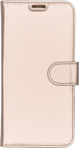 Accezz Hoesje Geschikt voor OnePlus 7 Hoesje Met Pasjeshouder - Accezz Wallet Softcase Bookcase - goud