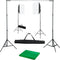 vidaXL - Fotostudioset - met - softboxlampen - en - achtergrond
