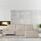 Hoes voor chaise longue met korte armleuning rechts Eysa ROC Wit 120 x 120 x 360 cm