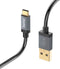 Hama Prime Line Metal USB-A naar USB-C kabel - Oplaadkabel geschikt voor Samsung / Android - Power Delivery - 3A USB2.0 - 480Mbps - 150cm - Antraciet