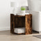 vidaXL - Kattenbakkast - 42x42x51 - cm - bewerkt - hout - gerookt - eikenkleurig