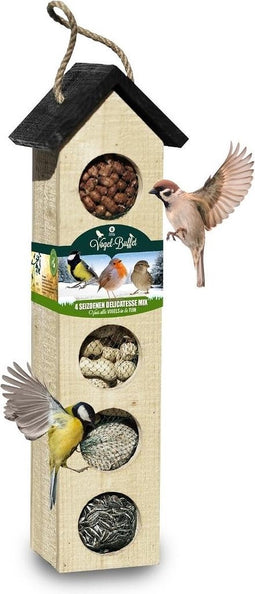 Bird-Buffet | Big Chalet feeder vogelhuis inclusief 500 gram voeding