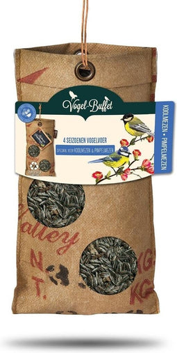 Bird Buffet | vogelvoer Picknick om op te hangen | vogelvoer voor koolmezen & pimpelmezen | 1x 300gr | 4-seizoenenvoer | vogelhuisje om op te hangen | vogelvoer wilde vogels het hele jaar door
