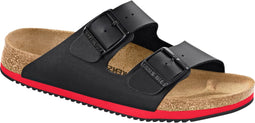 Birkenstock Dames Muil Arizona SL 54244 - Zwart/Rood - 38