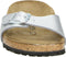 Birkenstock Madrid BF Silber Narrow Dames Slippers - Silver - Maat 38