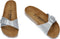 Birkenstock Madrid Magic Snake zilver slippers dames - Maat 36