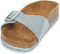 Birkenstock Madrid Magic Snake zilver slippers dames - Maat 36