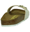 Birkenstock - Madrid - Sportieve slippers - Dames - Maat 41 - Beige - Shiny Snake Cream