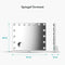 Mirlux Hollywood Spiegel 58x48CM - Make Up Spiegel - 10x Zoom - Dimbare LED Verlichting - Wit