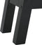 vidaXL - Wandtafel - 110x30x75 - cm - massief - mahoniehout - zwart