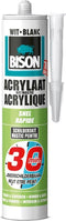 Bison Acrylaatkit snel 30 minuten koker 300 ml - afdichtingskit voor het afdichten van voegen, naden, kieren en scheuren, overschilderbaar, strak afmesbaar
