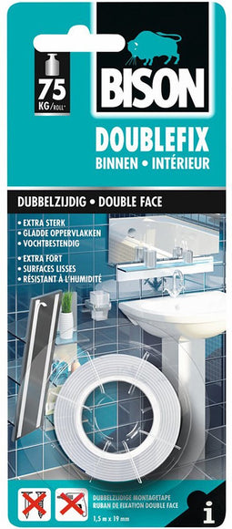 Bison Dubbel Fix Tape - 1.5 m