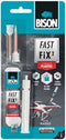 Bison Fast Fix² Liquid Plastic 10 g, 2-componentenlijm, snel, sterk, reparatie, kunststof, vulcapaciteit tot 5 mm