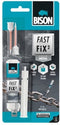 Bison Fast Fix² Vloeibaar metaal 10 g, 2-componentenlijm, metaal, reaparetie, vulcapaciteit tot 5mm