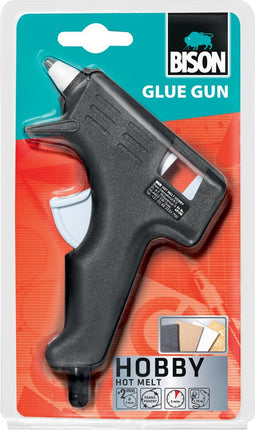 Bison Glue Gun Hobby - smeltlijmpistool, hobby en creatief, lijmt razendsnel, voor diverse materialen, kunststof, textiel, karton, keramiek, glas, onderling en combinatie