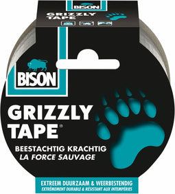 Bison Grizzly Tape Zilver 10 meter