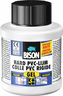 Bison Hard PVC-Lijm gel flacon 250 ml, snelle THF-vrije hard PVC-lijm