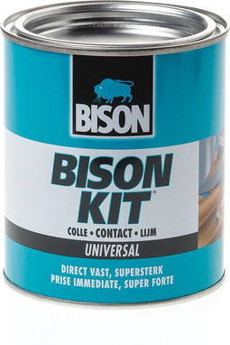 Bison Kit® blik 750 ml, sterke, universele contactlijm, vochtbestendig, vorstbestendig, -40°C tot +70°C, eenvoudig in gebruik