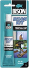 Bison Kit® transparant blik 750 ml, glashelder, sterke, universele contactlijm, vochtbestendig, vorstbestendig, -40°C tot +70°C, eenvoudig in gebruik