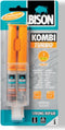 Bison Kombi Turbo 24 ml, super snel, vullend, temperatuurbestendig van -20- 20°C tot + 65°C, (zee)waterbestendig, chemicaliënbestendig, inclusief mengbakje en spatel