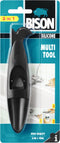 Bison Multi Tool, koker openen, spuitmondje afsnijden, afwerken voegkit, multi-functioneel, kit verwijderen, makkelijk in gebruik, handig voor iedere klus